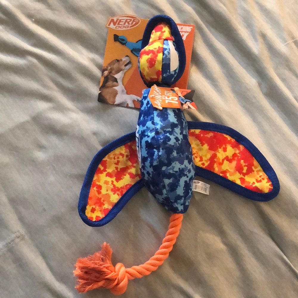 🦆HP🐾 Nerf Dog Blue Camouflage Duck Launcher Toy